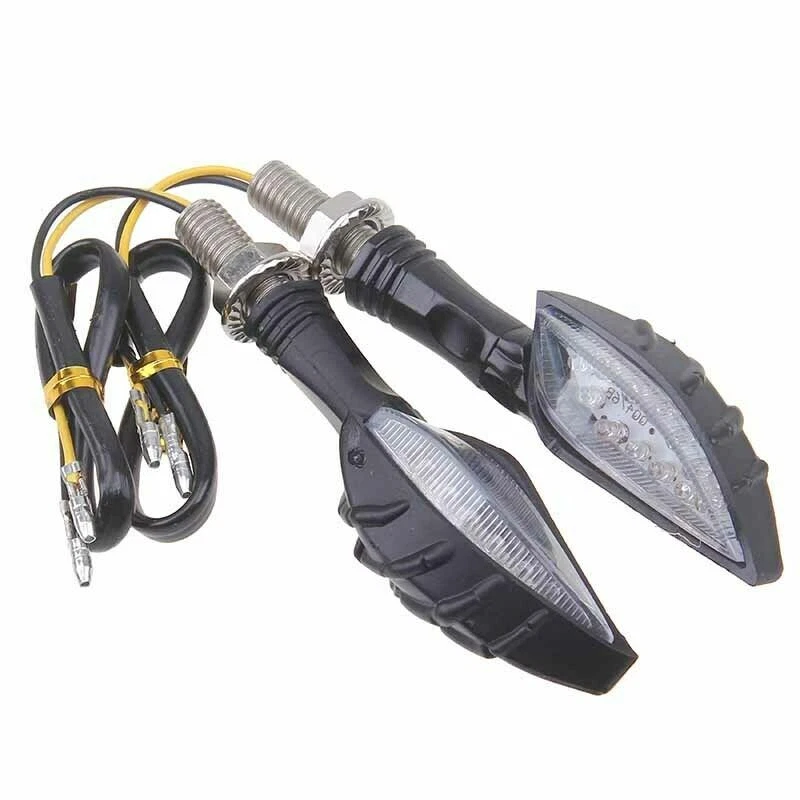 4x Motorcycle LED Turn Signal Light Dirt Cruisers Indicators Lights Universal Foto 3 de 4