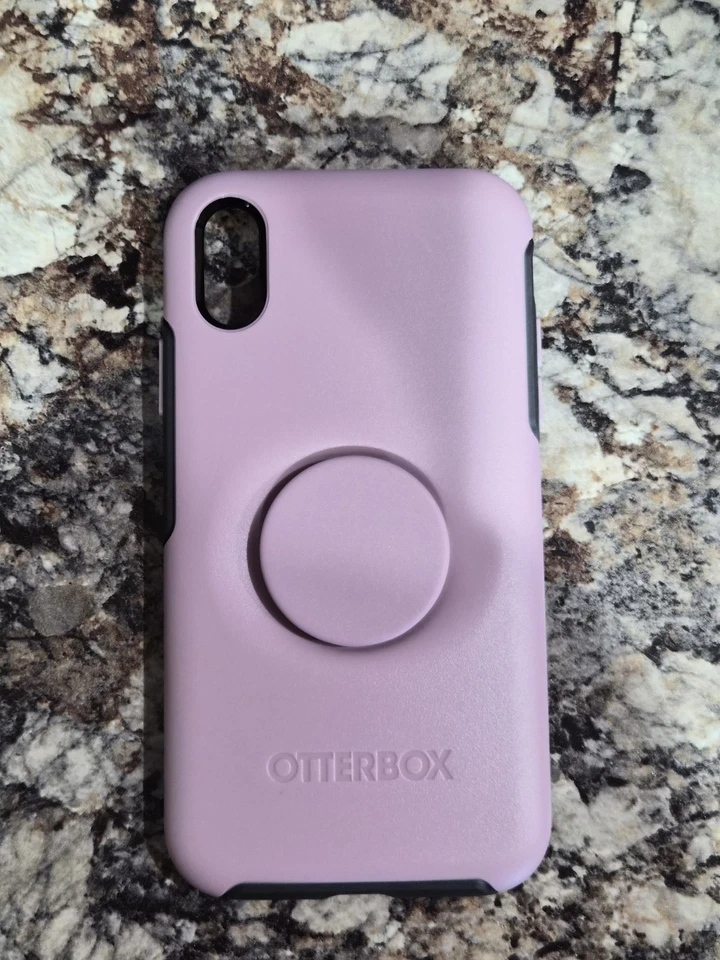 OTTERBOX Otter + Pop Symmetry 系列保护壳 适用于苹果 iPhone XR-淡紫色粉色 — 第 4/4 张图片