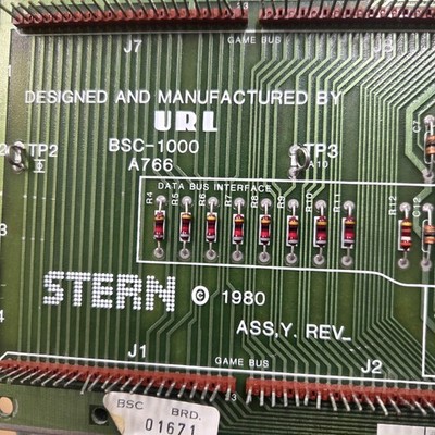 STERN BERZERK 1980 URL BSC-1000 PCB UNTESTED 