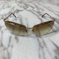 Occhiali da sole Gucci mezzo cerchio lenti sfumate montatura oro modello GG1234 58mm nuovi