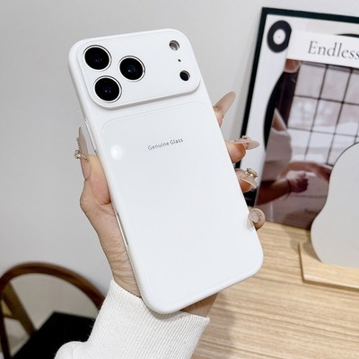 Hülle Schutz Case Hart Glas Taschen Cover für iPhone 17 16 15 14 13 12 Pro Max