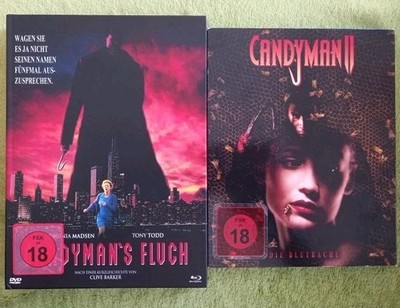 Candymsn's Fluch Mediabook & Candyman 2 Die Blutrache Bluray Uncut FSK18 