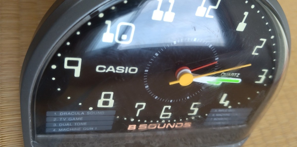CASIO 8 SOUNDS Vintage Analog Clock Series TSA-80 Vintage