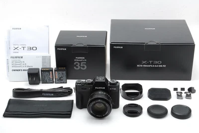 【Mint】FUJIFILM X-T30 26,1 MP Reflex numérique - Noir +XF35mm F1.4 R du JAPON - Photo 1/4