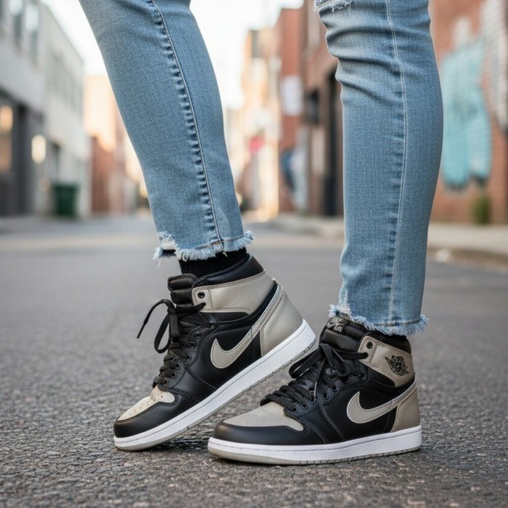 Nike Air Jordan 1 Retro High OG Satin Shadow Wmns 7.5 / 6Y – 100% Authentic NIB thumbnail 11