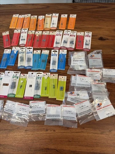 Vintage NOS Flameproof Resistors Lot RCA Sylvania -1/4,1/2, 1, 2 - product listing photo