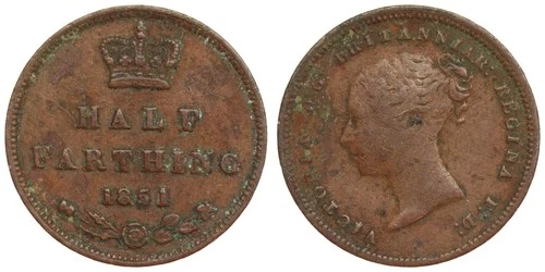 1851 Victoria Farthing — photo from the most recent tracked eBay sale