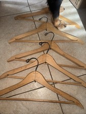 Vintage Wooden 17 Inch Hanger Advertisement X 5 Lot