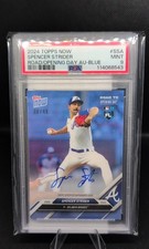 2024 Topps Now Road to Opening Day - Autographs Spencer Strider #SS-A Blue...