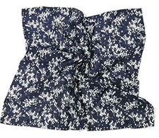 Unisex Cotton Square Scarf Bandanas 22x22 inch Gypsophila-blue