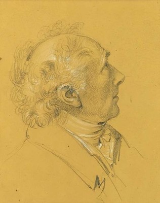 Portrait study for Exit of Imperial Couple after Emperor Franz I's- Old Photo