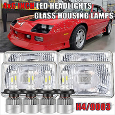 4x For Chevrolet Camaro Iroc-z Z28 1982-1992 4x6 Led Headlights Hilo Beam H4