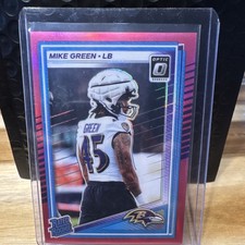 Panini 2025 Donruss Optic Rated Rookie Pink Prizm Mike Green #250 Ravens NFL