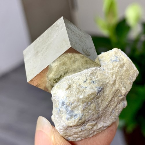 41G Natural Raw Atone Spanish Pyrete Cubic crystal quartz mineral sample - Picture 4 of 24