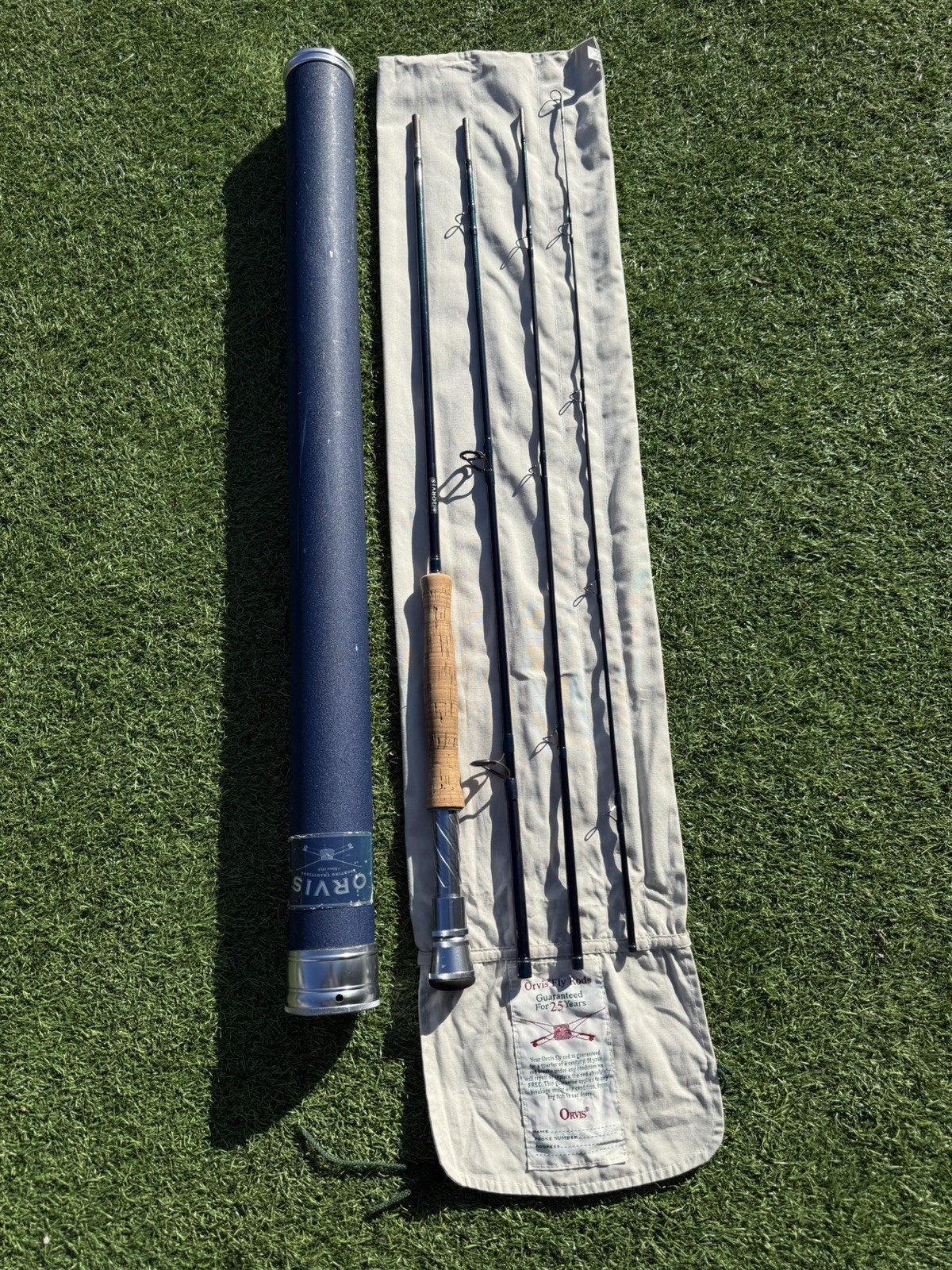 Orvis T3 9' 4piece 8wt  line graphite  fly rod, bag & alloy tube, salt...