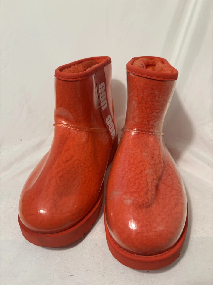 UGG 女式经典透明雨靴红色 7 码全新 — 第 2/4 张图片