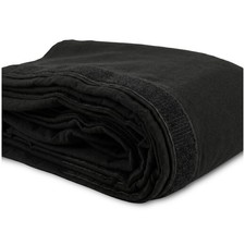 BeamZ Pro STAGE-SKIRT320 Hook and Loop Stage Valance 60x600cm - Black