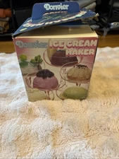 Vintage Donvier Premier Ice Cream Frozen Dessert Maker Hand Crank