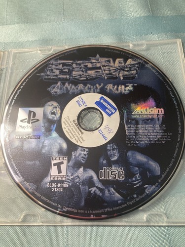 ECW: Anarchy Rulz (Sony PlayStation 1 PS1, 2000) Original NUR DISC getestet 🔥