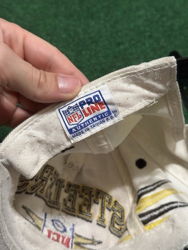 Vintage 90s Pittsburgh Steelers Logo Athletic Diamond Cut Faded Snapback Hat Cap - Bild 9 von 11