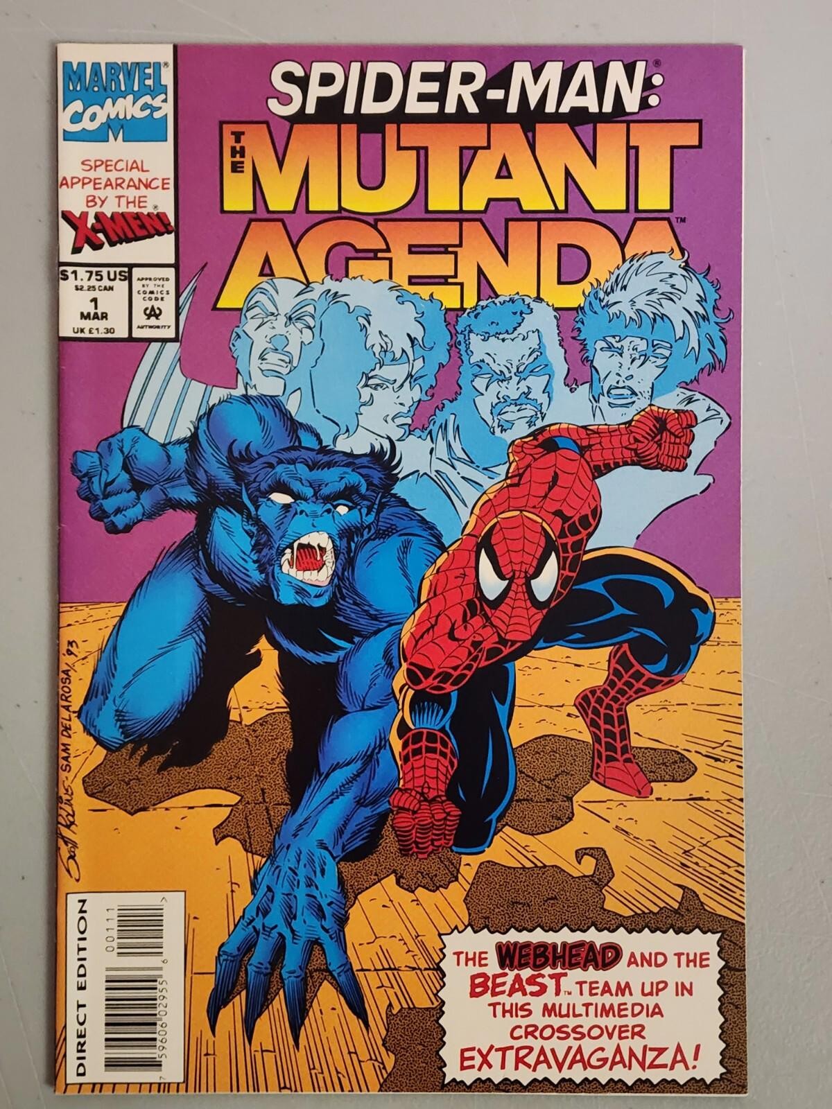 Spiderman The Mutant Agenda #1 NM Direct 1993 Marvel $5 min order