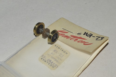 #ad HO scale steam locomotive PARTS brass Kemtron WA 73 spoke driver wheel 40quot; gear $3.00