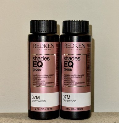 2 PACK! 07M DRIFTWOOD REDKEN SHADES EQ EQUALIZING CONDITIONING COLOR GLOSS