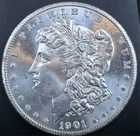 1901-O Morgan Silver Dollar **Outstanding White GEM**