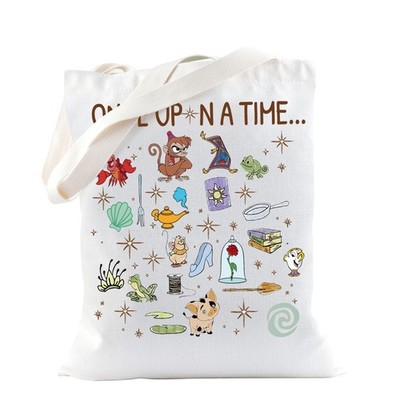 TSOTMO Movie Merchandise Tote Bag Fairy Tale For Fans One Size, White 