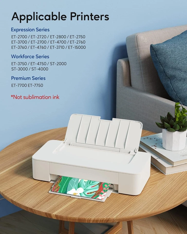 Refill Ink Bottle for Epson EcoTank 502 ET-4760 ET-2760 ET-2750 ET-3760 ET-2850 - Image 3 of 4