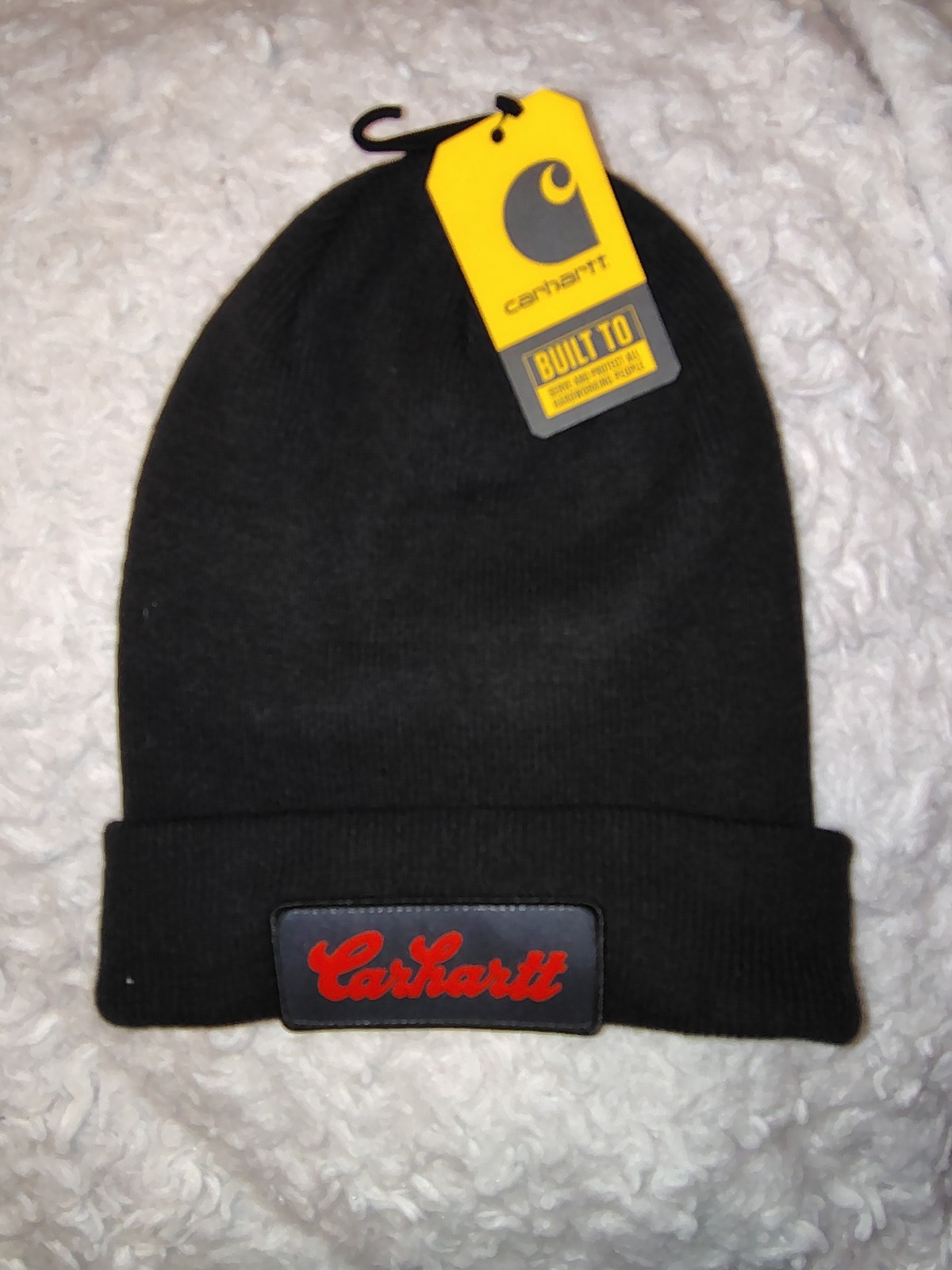 Carhartt Black Knit Cuffed Beanie
