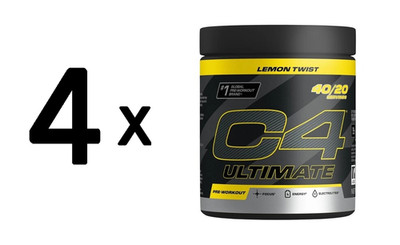 4 x Cellucor C4 Ultimate, Lemon Twist - 380g (98,68 EUR/kg)