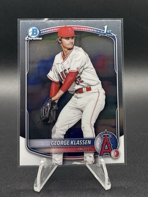 George Klassen 2025 Bowman 1st Bowman Chrome Prospect #BCP-63 - Angels