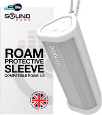 Heavy Duty Protective Silicone Carrying Case for Sonos Roam 2 New White Color