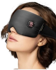 Heated Eye Mask Warm Compress: Silk Cordless Heating Pad for Dry Eyes Rechargebl