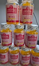 5 Bottles Creatine Monohydrate (3000 mg)+Collagen+BCAA. 300 gummies! SAVE 25%
