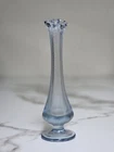 Vintage 1950's Fenton 8 Collectible Blue Bud Flower Vase 8"