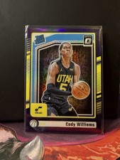 2024-25 Panini Donruss Optic - Rated Rookie Cody Williams  Purple Shock Prizm