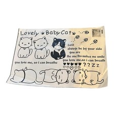 Lovely Baby Cat Removable Room Decor Wall Sticker Decals PVC