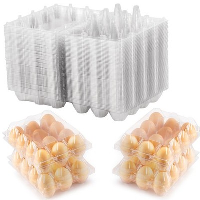 50 Packs Egg Cartons Cheap Bulkï¼ŒPlastic for 12 Eggsï¼Œ Clear Egg Cartons 3 ...