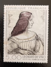France Timbre NEUF** 1986 Léonard DE VINCI Portrait D'Isabelle D'ESTE Y&T n°2446
