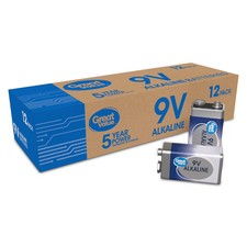 Great Value 9V Alkaline Batteries 12 Pack