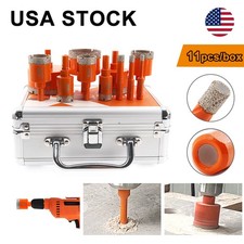 Diamond Tile Drill Bit Set Hole Saw Set for Marble Porcelain Ceramic 11pcs/box