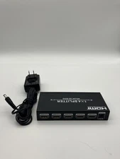 HDMI Splitter 1 In 4 Out 4K UHD HD 1080P 4-Port Repeater Splitter Amplifier