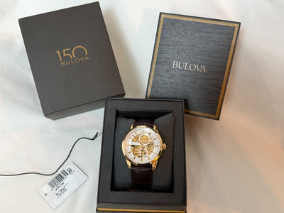 Bulova Classic Sutton Skeleton Automatic 97A138 | Excellent Condition w Box