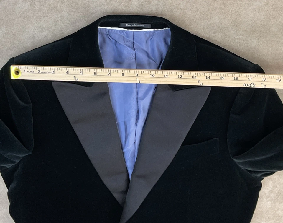 Abrigo Blazer Chaqueta Esmoquin Gucci Terciopelo Elegante Cena Dos Botones Talla 52 A Medida Foto 3 de 4