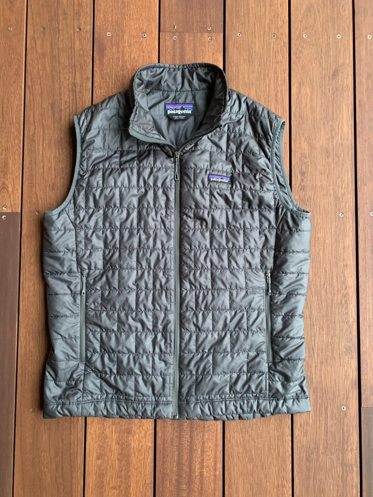 Patagonia Nano Puff Vest Mens Sz Large Gray Quilted Primaloft Puffer Excellent
Opens in a new window