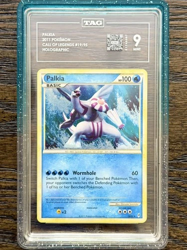 2011 POKEMON CALL OF LEGENDS #19 PALKIA-HOLO PSA 9 TAG *Swirl