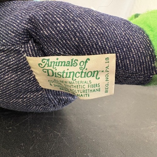 Vintage1970's Knickerbocker Animals Of Distinction Country Frog In Overalls RARE - Picture 6 of 6