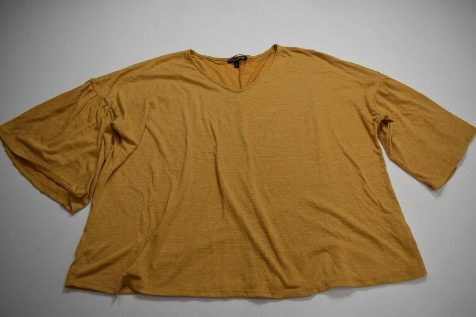 Лот из 3 кабель и калибр женщин v-образным вырезом длинным рукавом повседневный туника блузка 1 X - Изображение 4 из 4